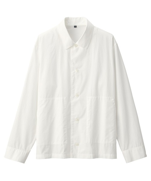 「MUJI Labo」 長袖シャツ L オフホワイト メンズ_画像8