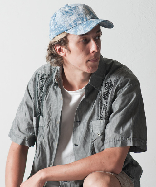 newhattan キャップ 帽子 Code Kelly × / Bleach Wash Denim Cap