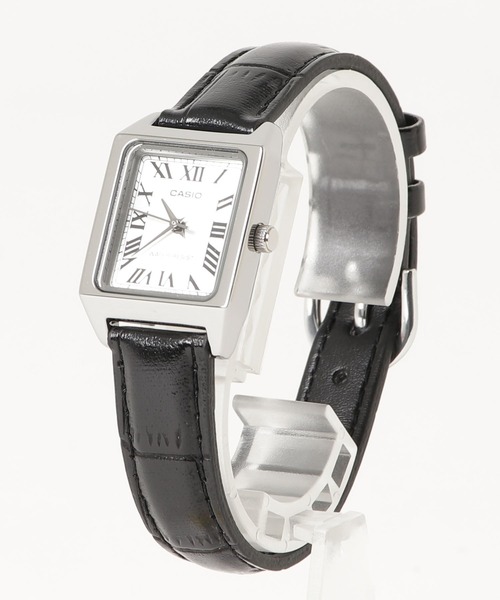 CASIO（カシオ） 腕時計 CASIO: 角型レザー クォーツ スタンダード