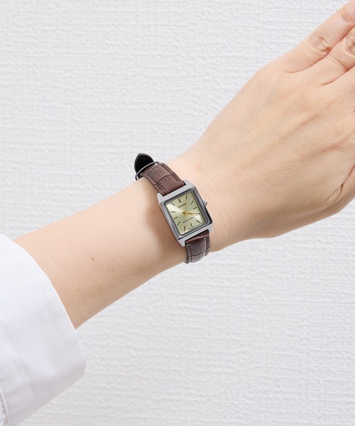 CASIO（カシオ） 腕時計 CASIO: 角型レザー クォーツ スタンダード