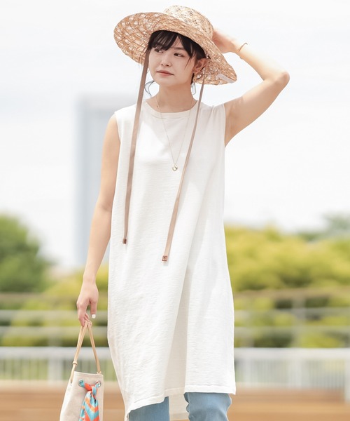 ワンピース 清涼感満点なリネンノースリーブワンピース Zozotown Paypayモール店 通販 Paypayモール