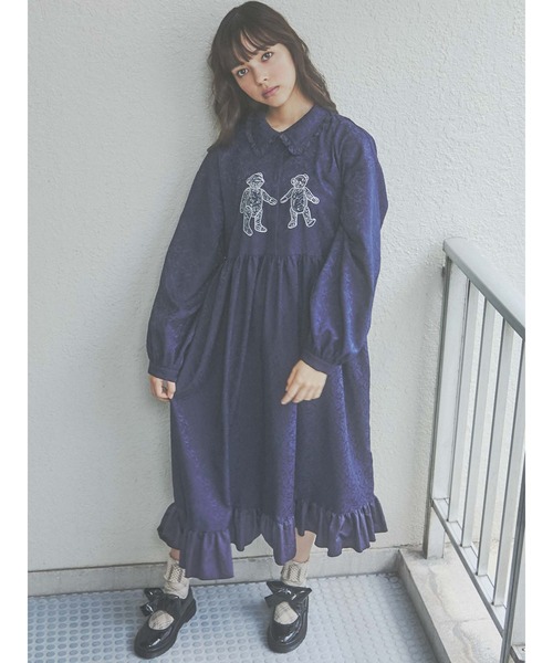 でコーデが ワンピース 通販 Paypayモール ロングbearジャガードシャツワンピース Zozotown Paypayモール