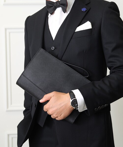 TAKEO KIKUCHI（タケオキクチ） クラッチバッグ 「冠婚葬祭」ブラック