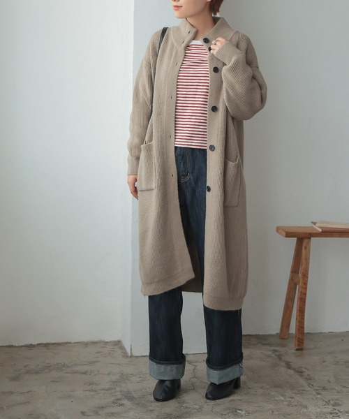Isn't She？（イズントシー） カーディガン ハイネックニットロング
