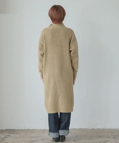 Isn't She？（イズントシー） カーディガン ハイネックニットロング