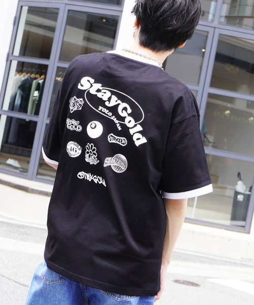 24karats - 24karats X - LARGE STAYGOLD コラボ Tシャツ 24karats STAY GOLD ロゴTシャツ M 品薄 希少 人気 - メルカリ