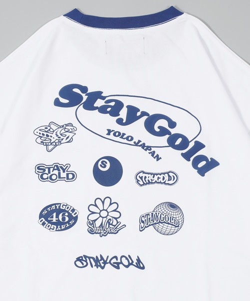 STAY GOLD（ステイゴールド） tシャツ 「STAYGOLD」コラージュ