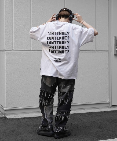 96thes tシャツ 「96thes」韓国ストリート ビックシルエット