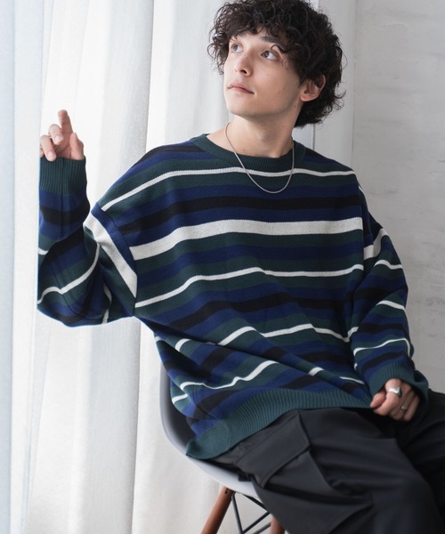 WEGO（ウィゴー） セーター ニット WEGO/ルーズフィット総柄プル