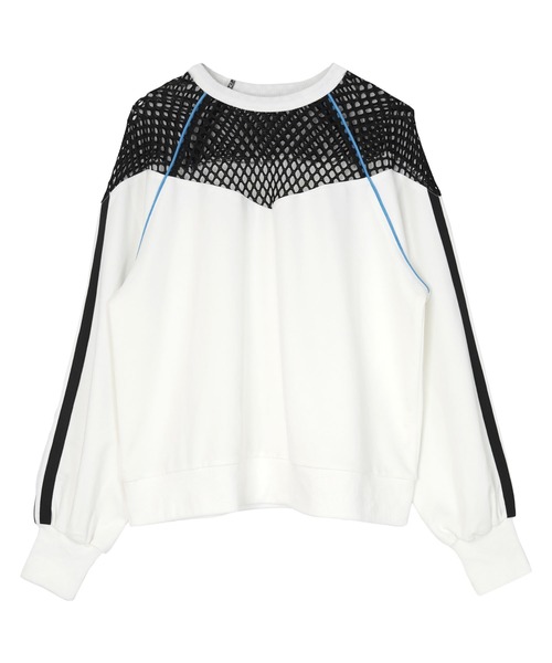 miette（ミエット） トレーナー スウェット メッシュ切替サイドライン