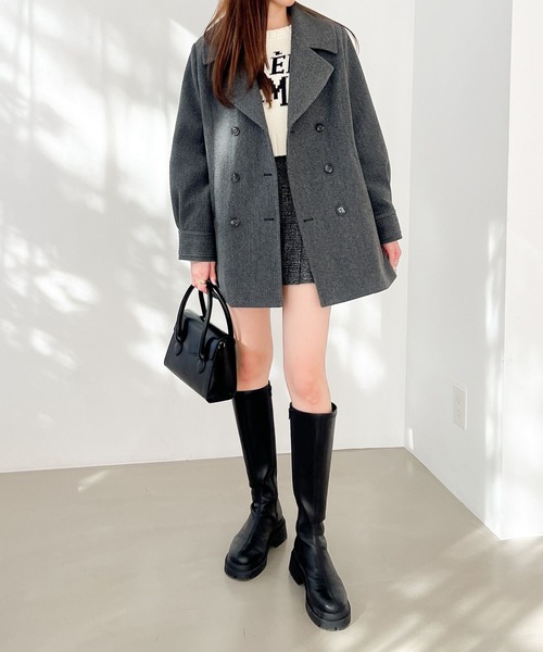 Heather（ヘザー） ニット ローゲージロゴニット 100764 レディース