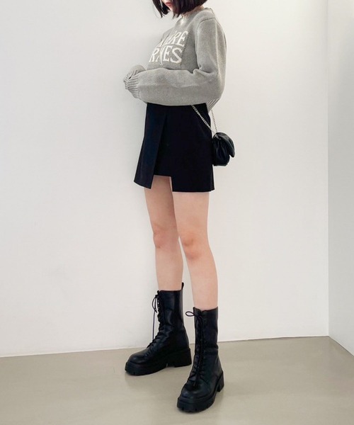 Heather（ヘザー） ニット ローゲージロゴニット 100764 レディース