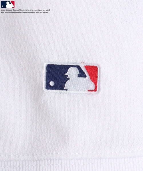 MLB メジャーリーグスウェットシャツ Mサイズ　刺繍　美品✨ MLB/メジャーリーグベースボール 別注 ワッペン刺繍 ビッグ