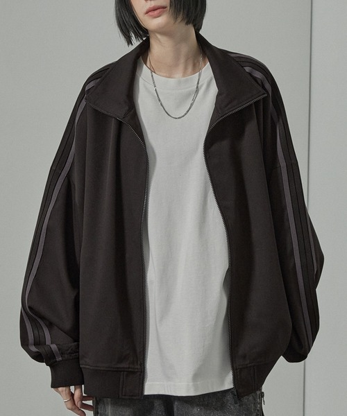 FR2 ライン　トラックジャケット　ジャージ　セットアップ ジャージ 「Alfred Alex」「セットアップ対応」'huge sizing' ダブル
