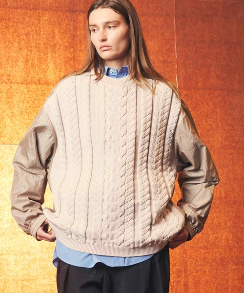 MAISON SPECIAL セーター ニット 「UNISEX」Cable Knit