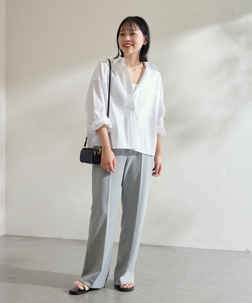 【2024SS】FRAMeWORK BOXY シャツ ブラウス ショート丈 2024SS】FRAMeWORK BOXY シャツ ブラウス