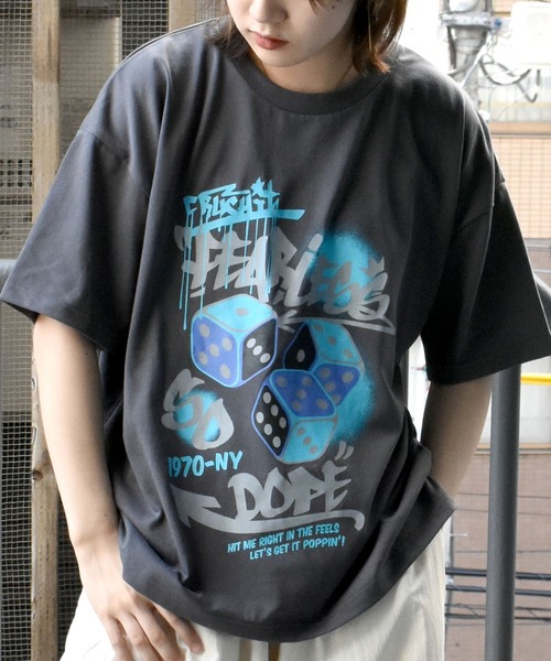 Starting Over tシャツ oversize old print T-shirt/オーバー