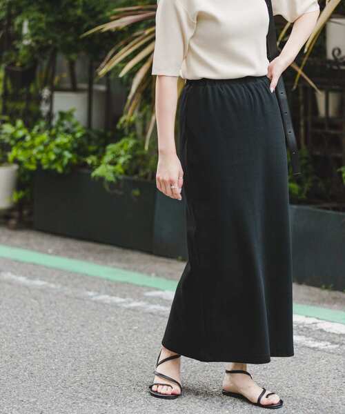 ヴィンテージ コットンリブ　ロングスカート ITEMS URBANRESEARCH スカート リブロングスカート : ZOZOTOWN