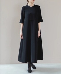 kaene ブラックワンピース kaene公式オンラインストア Aラインロングスリーブワンピース