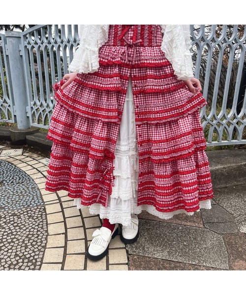 ピンクハウス　エナメルリボンシューズ　赤　最終価格！ PINK HOUSE ローファー エナメルリボンシューズ レディース