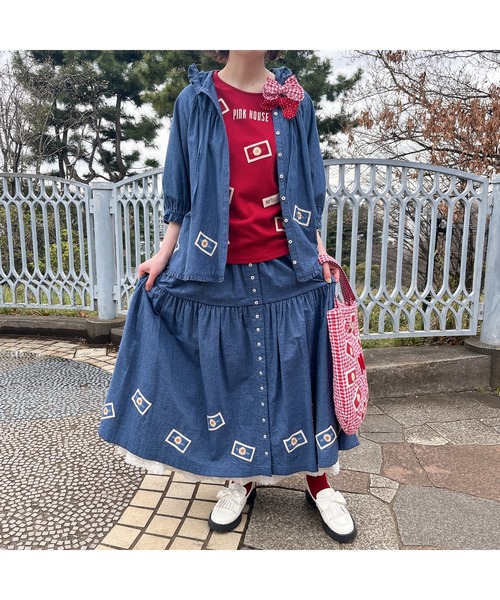PINK HOUSE ローファー エナメルリボンシューズ レディース