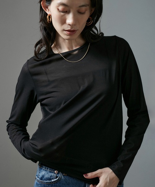SALON adam et rope' tシャツ 「GGG for SALON」別注シアー