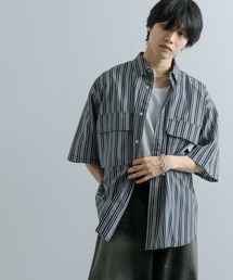シャツ ストライプCPOルーズシャツ(5分袖) メンズ｜ZOZOTOWN Yahoo!店