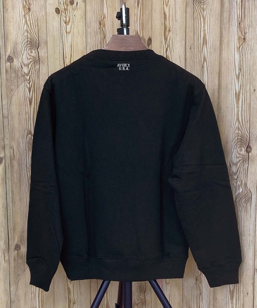 AVIREX トレーナー スウェット CREW NECK SWEAT LOGO メンズ