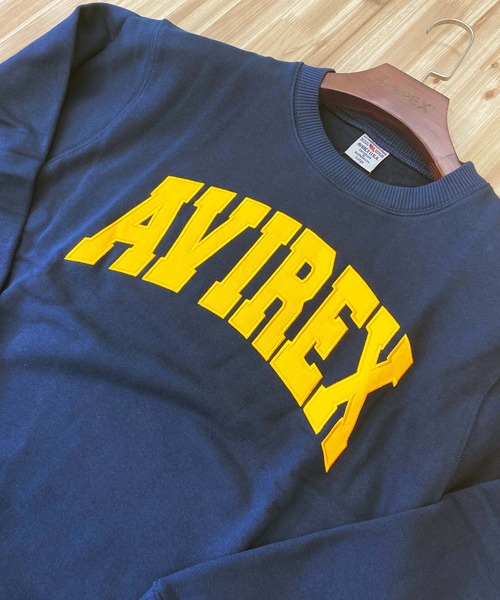 トレーナー スウェット Crew Neck Sweat レディース メンズ AVIREX トレーナー スウェット CREW NECK SWEAT LOGO メンズ