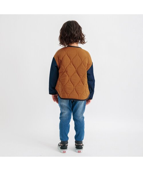 BREEZE（ブリーズ） ブルゾン アウター ボアキルト切替ジャケット_