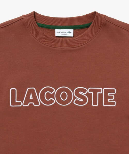 【LACOSTE】ブランドネームロゴステッチスウェット フランスメイドブランドネームロゴステッチスウェット