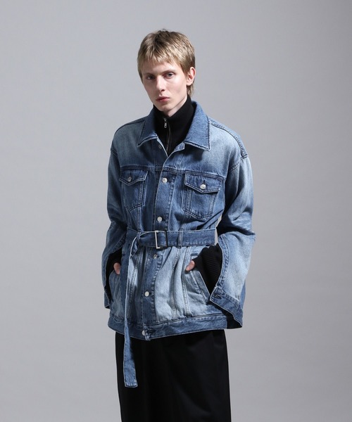 BLAYMORE デニムジャケット gジャン Washed Denim Belted Jacket