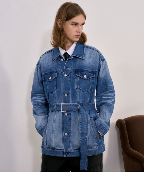 BLAYMORE デニムジャケット gジャン Washed Denim Belted Jacket
