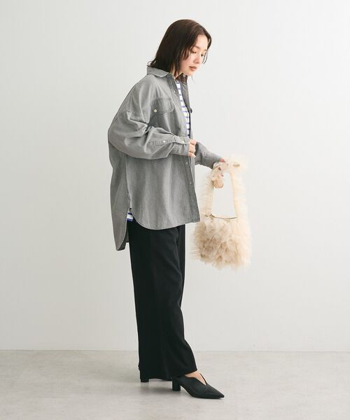 Green Parks シャツ ブラウス デニムBIGシャツ レディース : ZOZOTOWN 