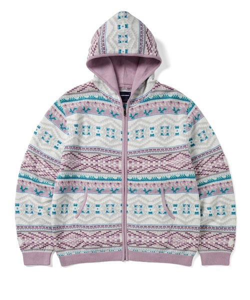 thisisneverthat セーター ニット Hooded Zip Up Sweater メンズ