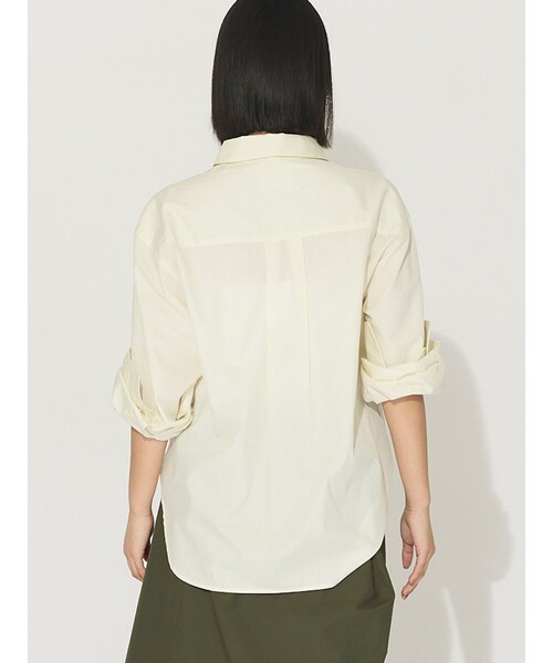 ブラウス シャツ MIDIUMISOLID for Ladies ストラップカフスシャツ（RELAX) レディース ミディウミソリッド MIDIUMISOLID MIDIUMISOLID for Ladies