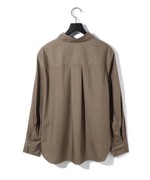 ブラウス シャツ MIDIUMISOLID for Ladies ストラップカフスシャツ（RELAX) レディース MIDIUMISOLID for Ladies ストラップカフスシャツ（RELAX