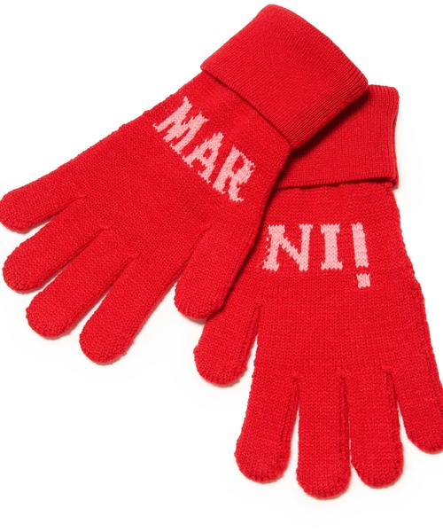 MARNI（マルニ） 手袋 入学式 Kids ＆ Junior ブランドロゴグローブ