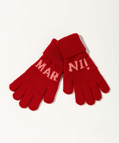 MARNI 手袋　定価6万 MARNI（マルニ） 手袋 入学式 Kids ＆ Junior ブランドロゴグローブ