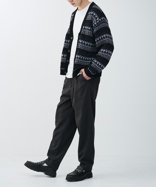LE CERCLE par rope' カーディガン 「mens」モールネイティブ柄