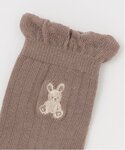 靴下 うさぎ&ハートクルーソックス2P キッズ...の詳細画像2