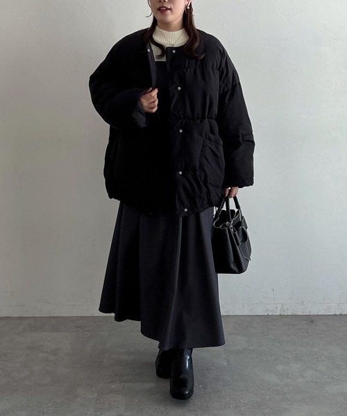 mysty woman（ミスティウーマン） ワンピース ニットドッキングフレア