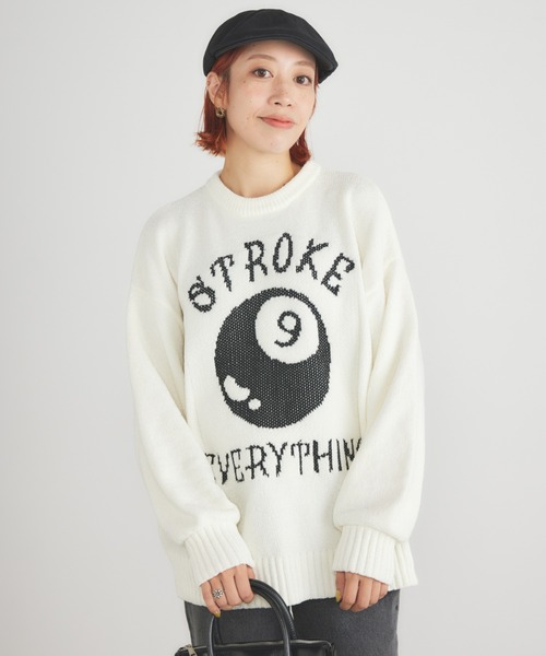 値段交渉あり ASEEDONCLOUD オフホワイト ニットセーター M moment+