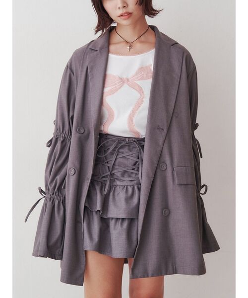 jouetie（ジュエティ） tシャツ レースリボンモチーフトップス