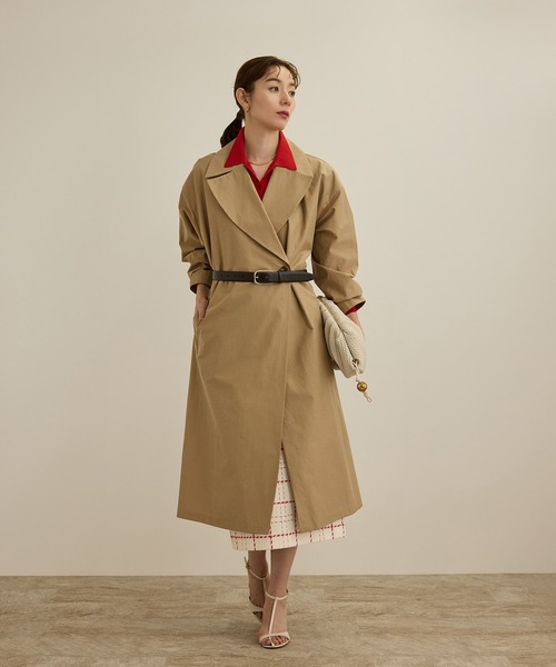 B5649■セオリーリュクス コットン スプリング トレンチ コート 38 SPRING DAY COAT | WOMEN（レディース）｜Theory 公式通販サイト