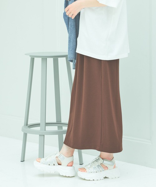 LAKOLE（ラコレ） スカート 「着丈が選べる」ジョーゼットナロー