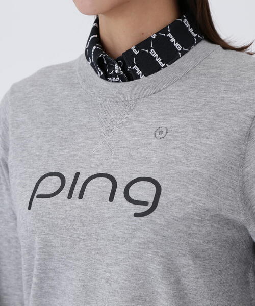 PING ニット セーター 「PING APPAREL」メッシュジャカード