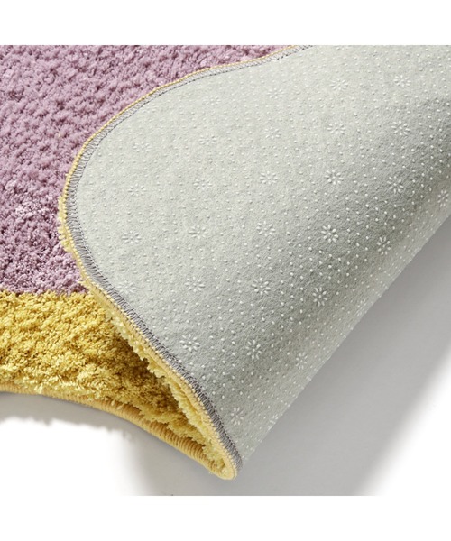 Francfranc（フランフラン） ラグ ラグマット ウェーブ フレーム ラグ