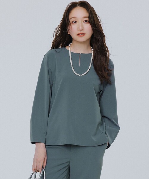 ブラウス シャツ 「洗える」2WAYストレッチツイル ブラウス レディース 23区 ブラウス シャツ 「洗える」2WAYストレッチツイル