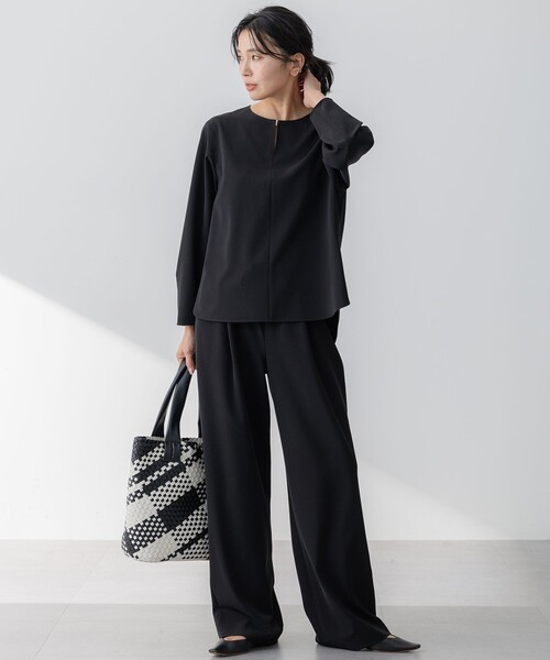 ブラウス シャツ 「洗える」2WAYストレッチツイル ブラウス レディース 23区 ブラウス シャツ 「洗える」2WAYストレッチツイル